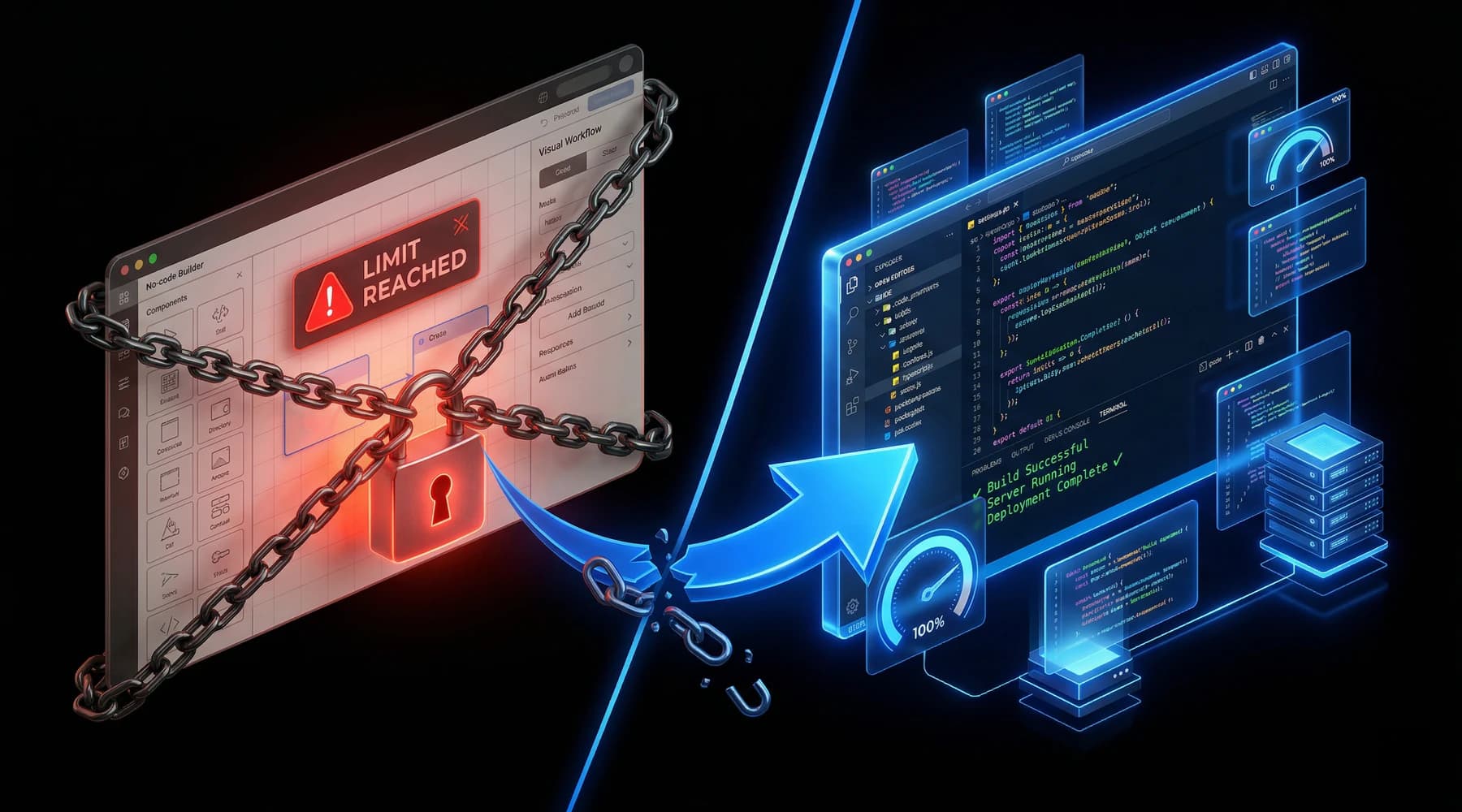 Migration No-Code to Code Elvaz